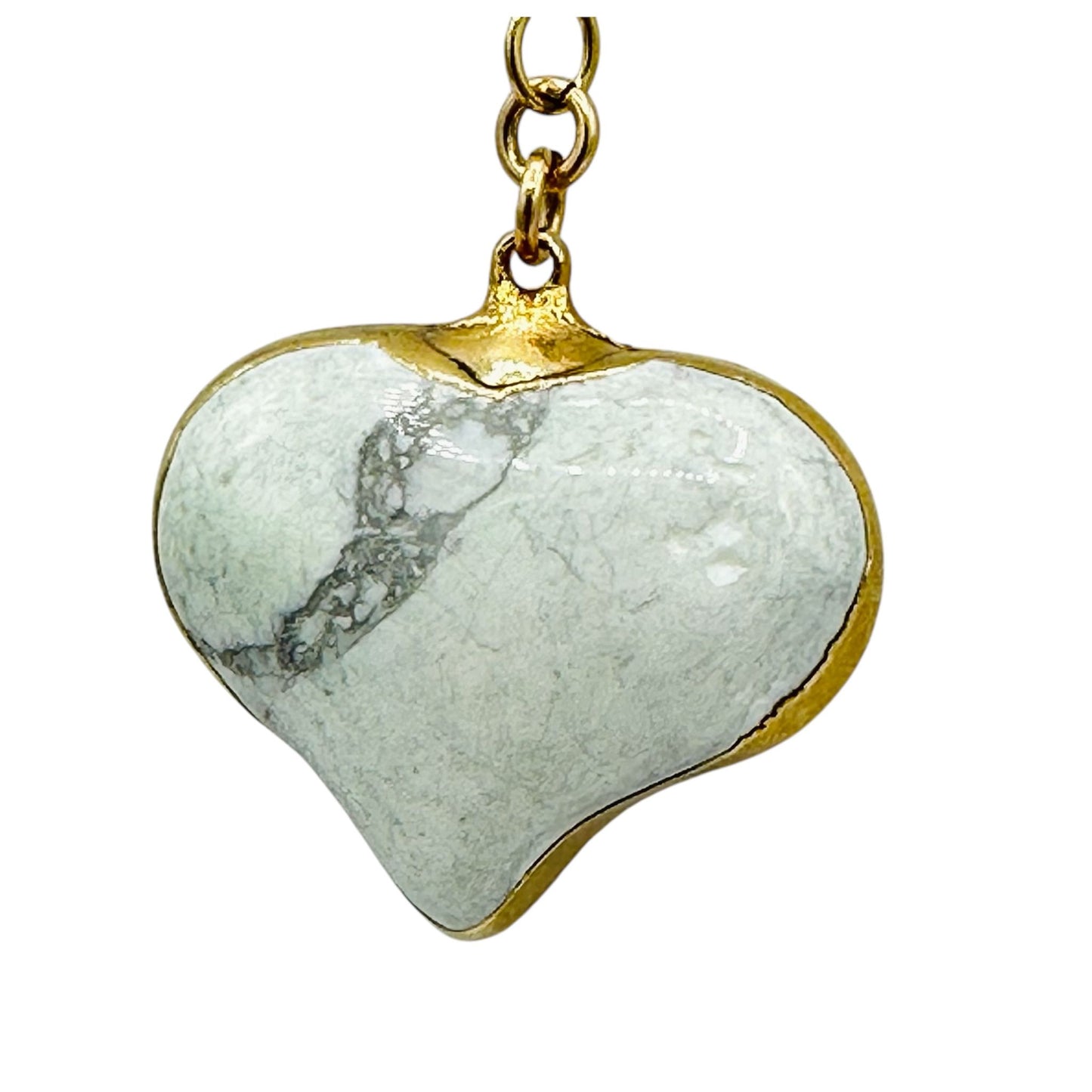 Close up of heart pendant