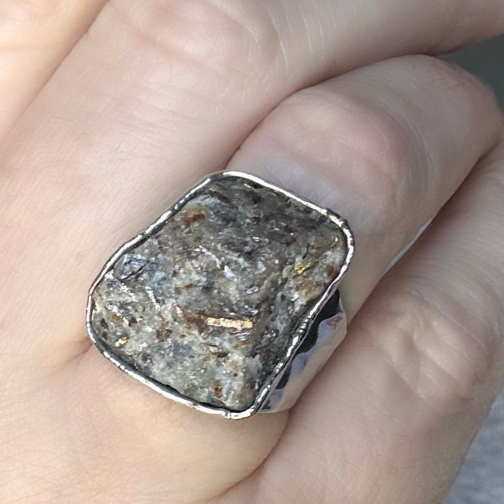 Brown Charoite Gemstone Ring