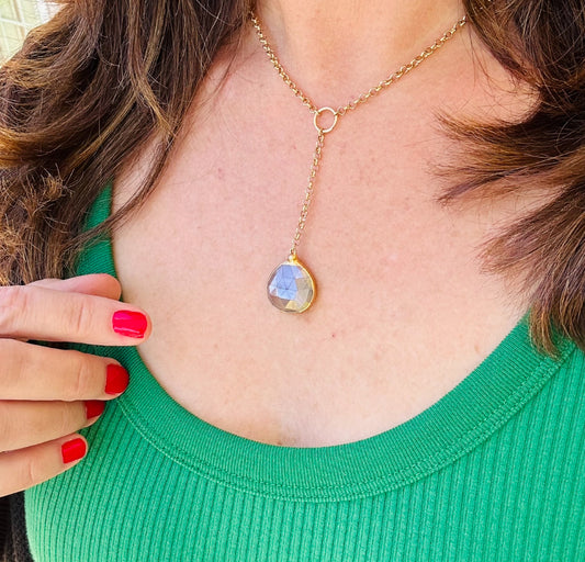 Pink Mystic Moonstone Necklace