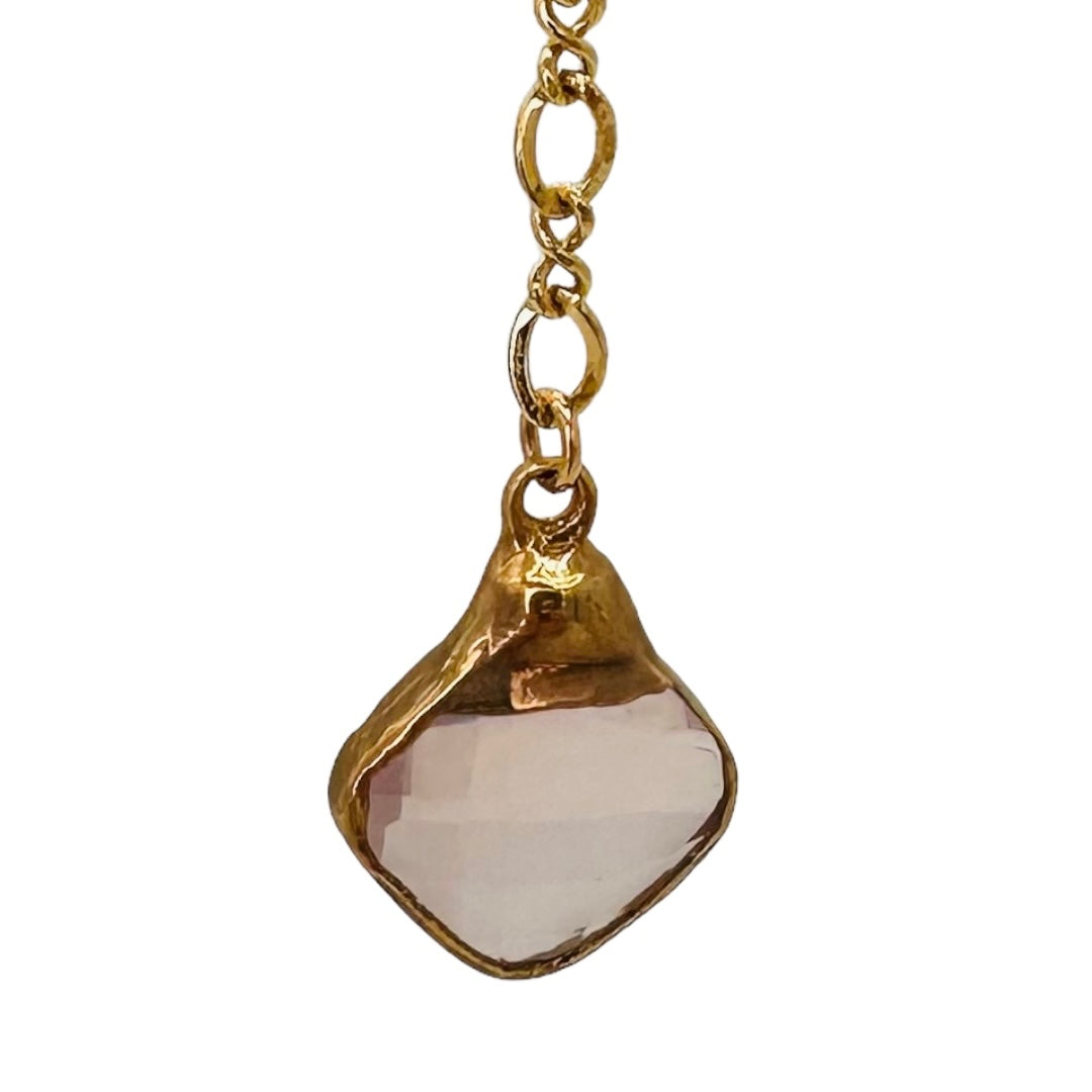 Rose Quartz Dangle Earrings