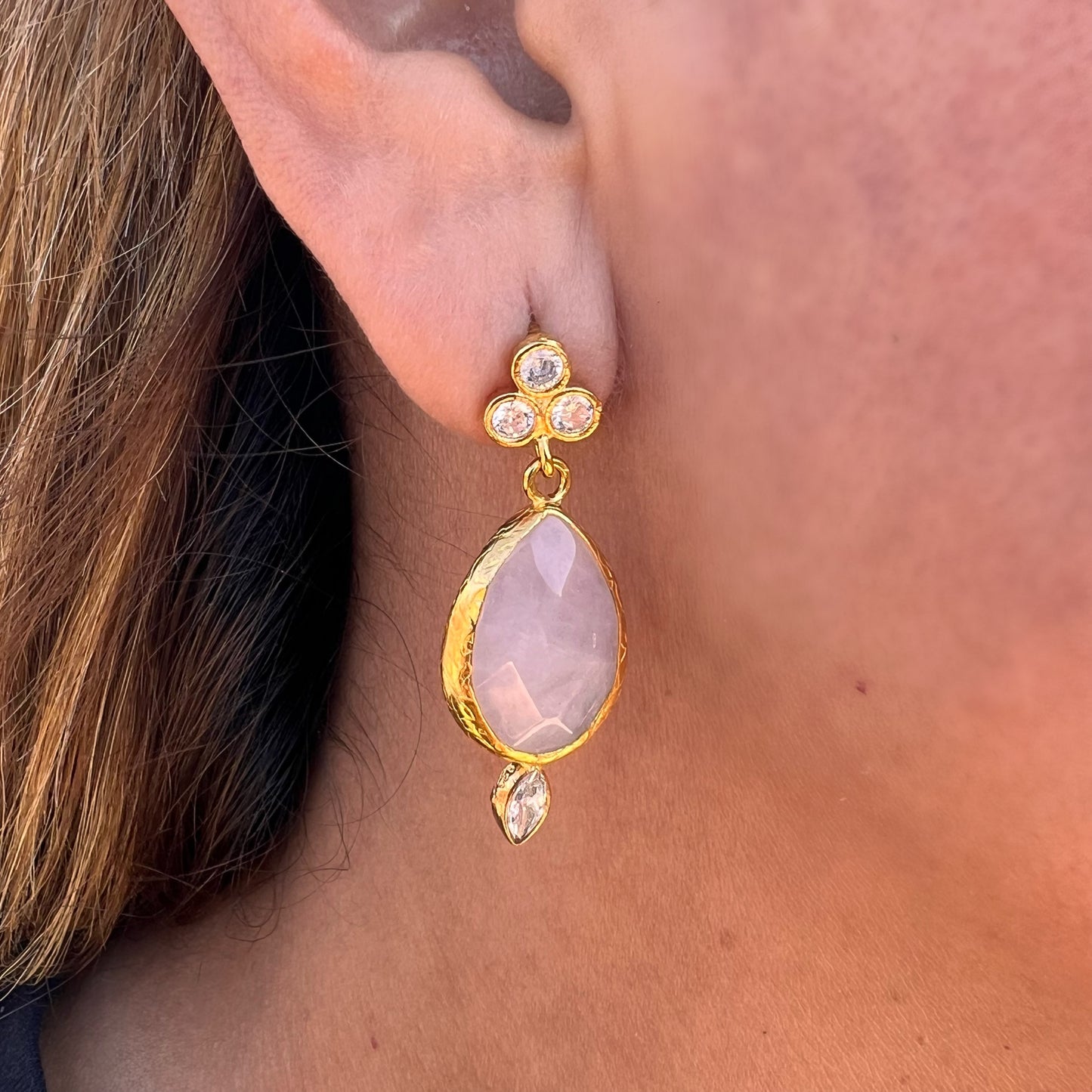 Rose Quartz Earrings