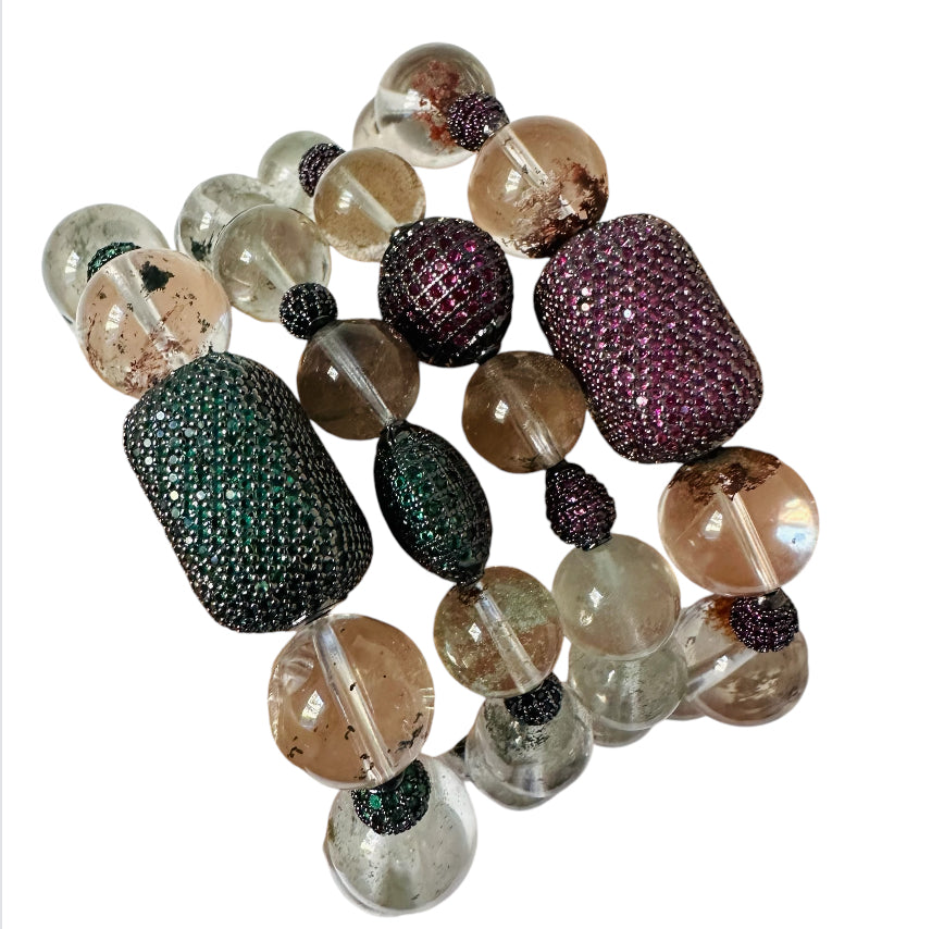Green Phantom Quartz Stretchy Bracelet (Copy)