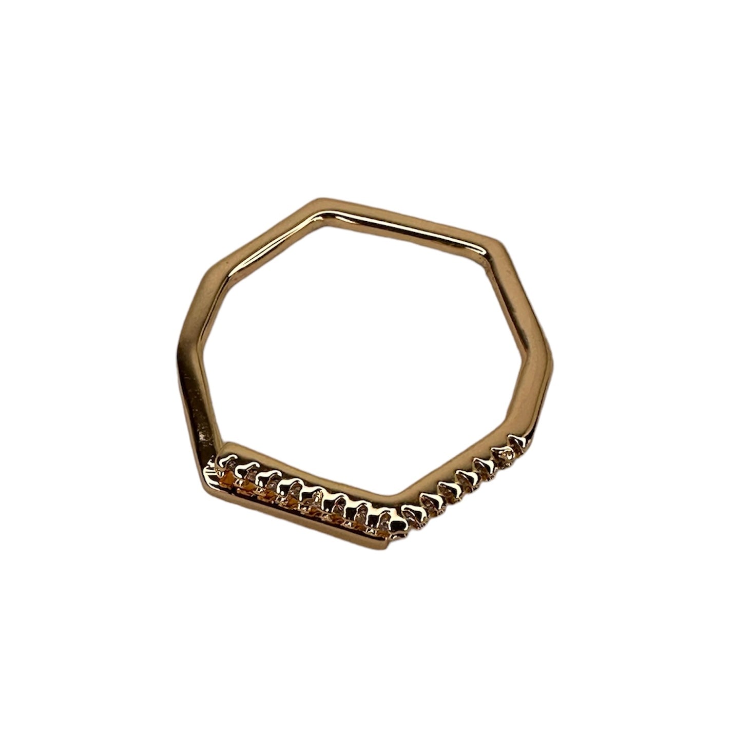 Dainty Hexagon Ring