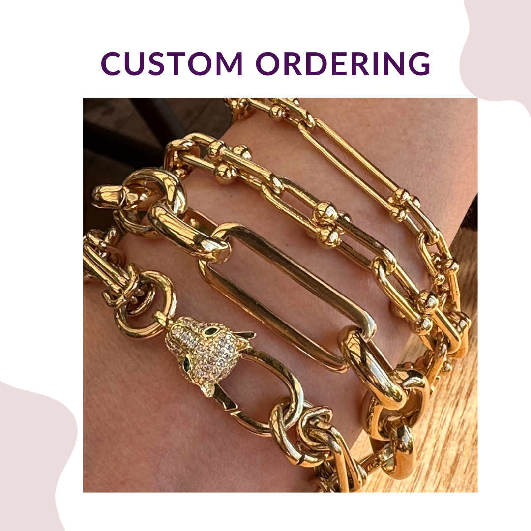 Hammered Paper Clip Bracelet