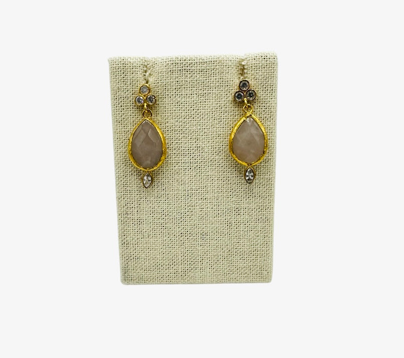 Rose Quartz Earrings