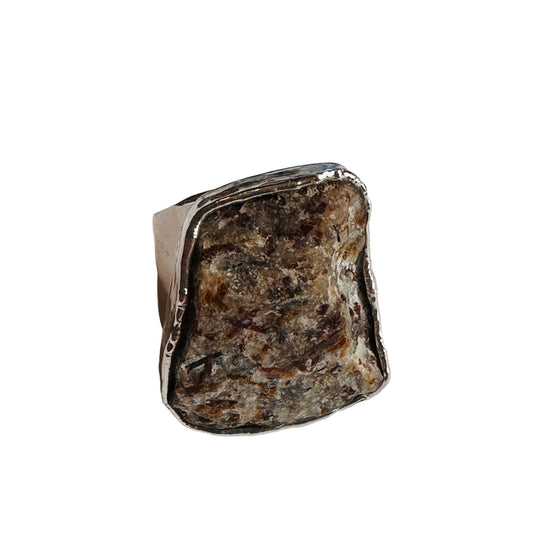 Brown  Charoite Gemstone Ring