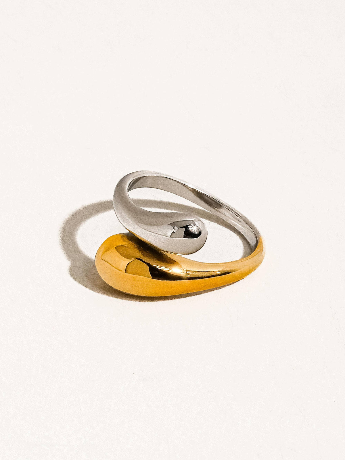 Two-Tone Twist Ring