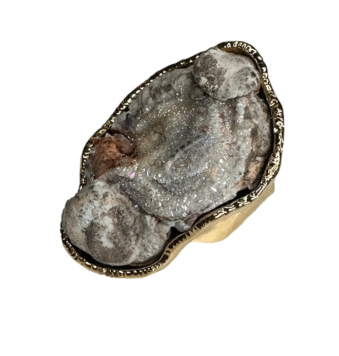 Desert Rose Druzy Ring