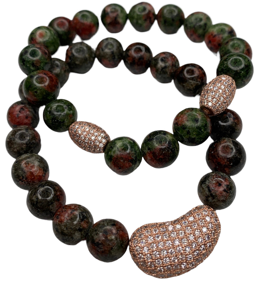 Ruby Zoisite Bracelet - Belaroca Jewelry
