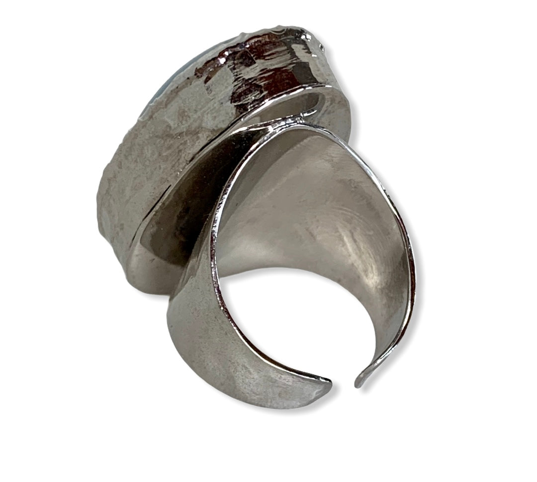 Aquamarine Cuff Ring - Belaroca Jewelry