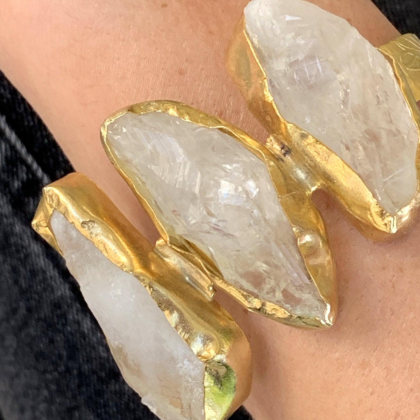 Crystal Quartz Bangle - Belaroca Jewelry