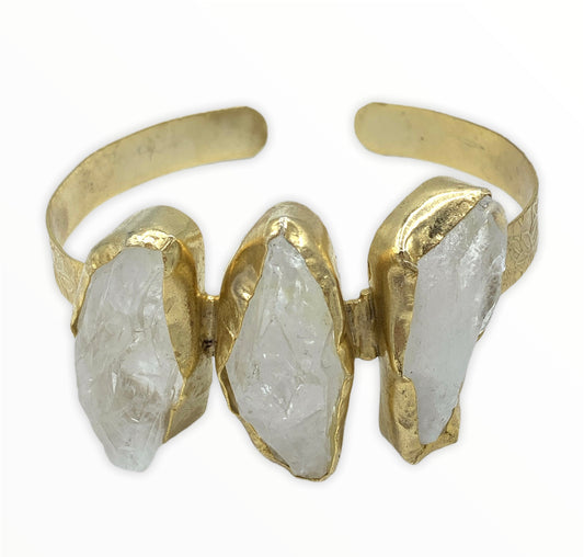 Crystal Quartz  Bangle - Belaroca Jewelry