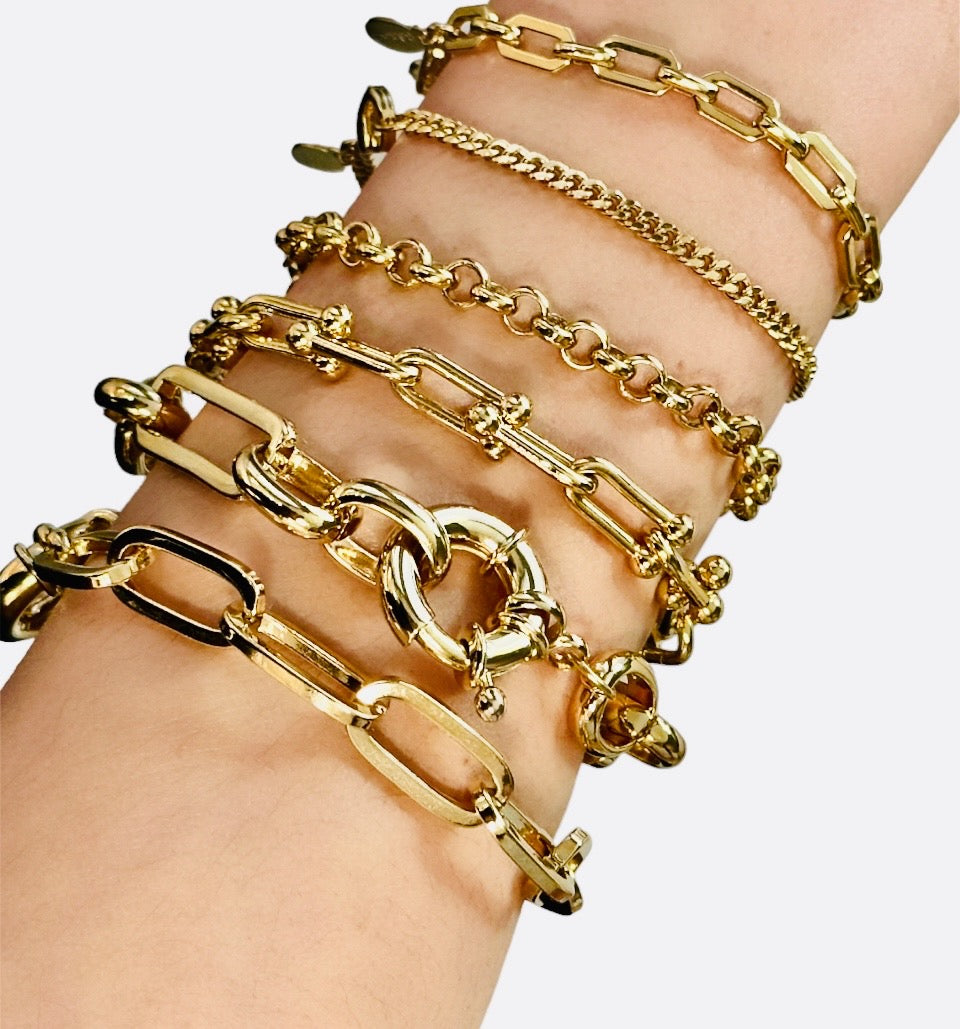 Gold Chain Bracelets