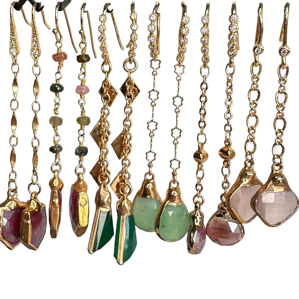 Unique Gemstone Earrings