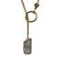 Herkimer Diamond & Danburite Lariat Necklace