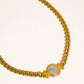 18K Gold-Plated Coin Pendant Necklace