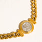18K Gold-Plated Coin Pendant Necklace