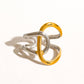 Two-Tone Abstract Ring