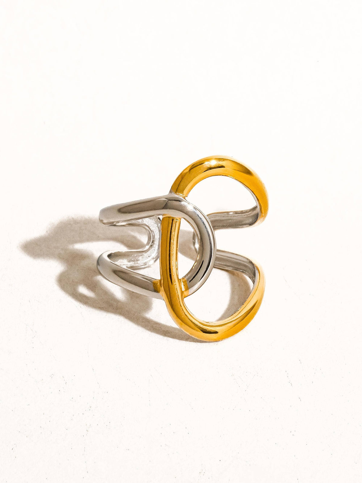 Two-Tone Abstract Ring