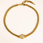 18K Gold-Plated Coin Pendant Necklace
