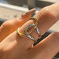 Two-Tone Abstract Ring