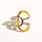 Two-Tone Abstract Ring