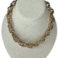 Chunky Twisted Oval Necklace