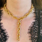 Chunky Twisted Oval Necklace