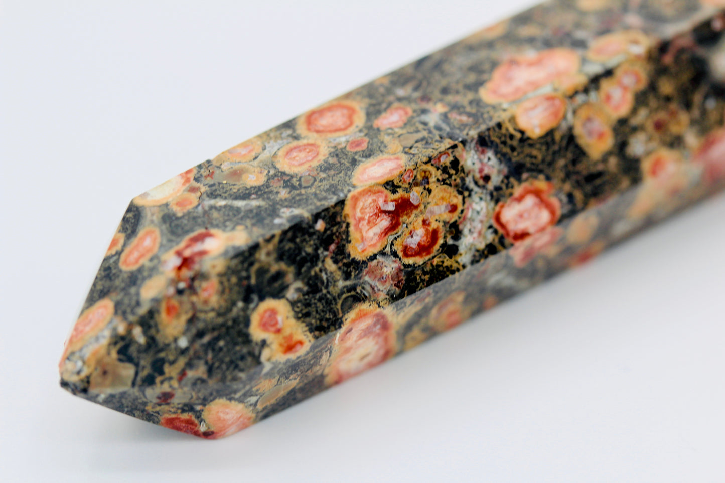 Leopard Skin Jasper Point Necklace