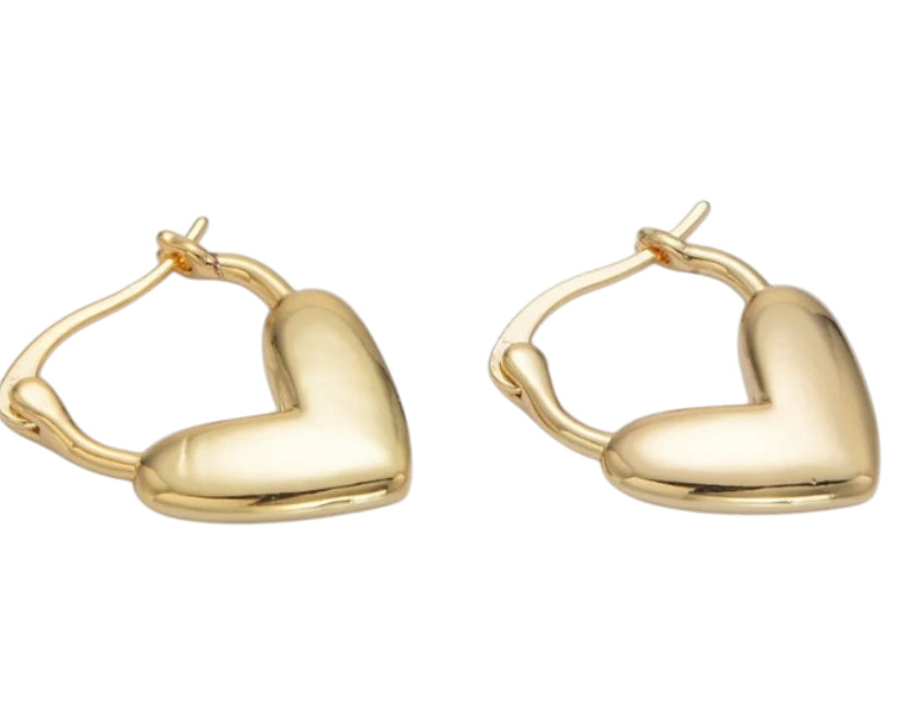 Heart Hoop Earrings