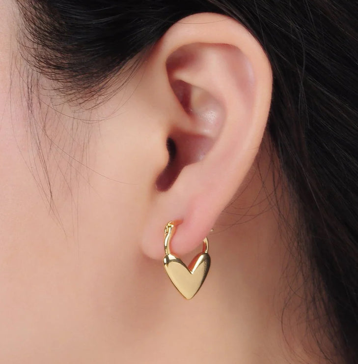 Heart Hoop Earrings