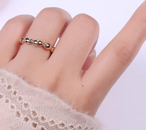 Dainty Beaded Ring