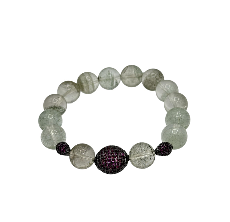 Green Phantom Quartz Stretchy Bracelet (Copy)