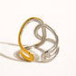 Two-Tone Abstract Ring