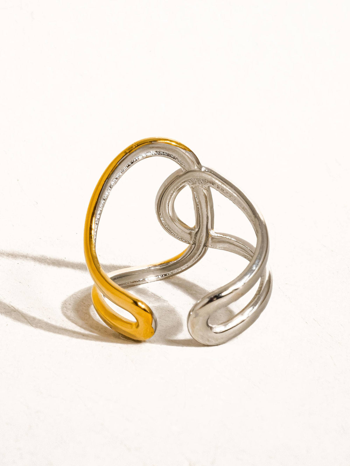 Two-Tone Abstract Ring