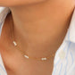 Genuine Freshwater Pearl Necklace in Gold
