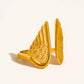 18K Gold-Plated Angel Wing Adjustable Ring