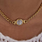 18K Gold-Plated Coin Pendant Necklace