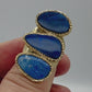 Blue Australian Opal Ring