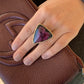 Triangle Eudialyte Cuff Ring - Belaroca Jewelry