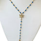 Lariat-necklace-turquoise-rosary chain-belaroca jewelry