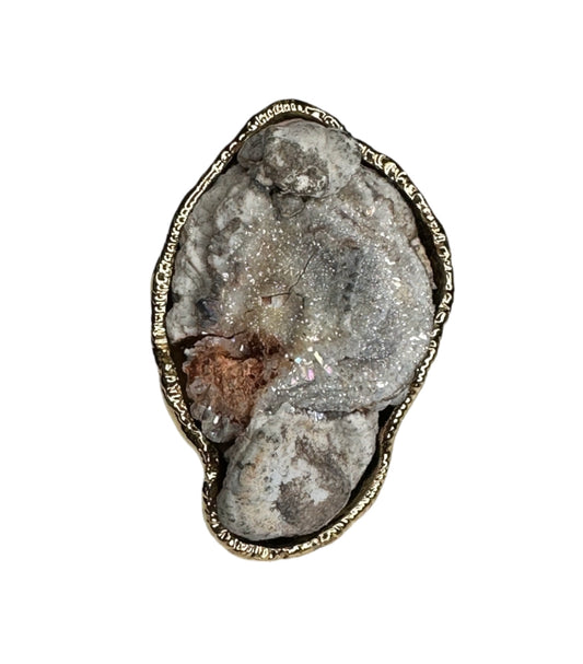 Desert Rose Druzy Ring