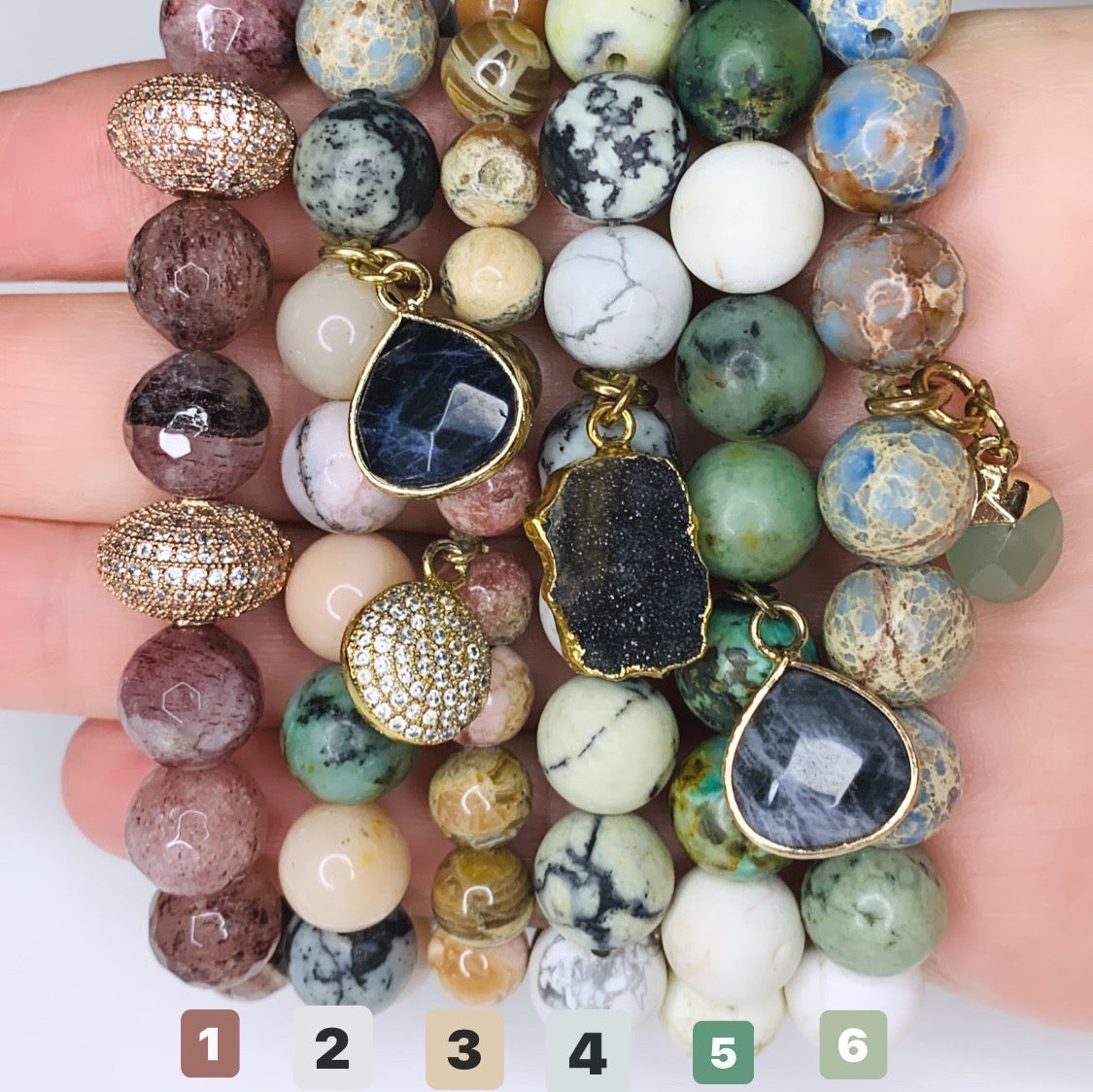 Stretch Gemstone Bracelets - Belaroca Jewelry