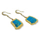 Turquoise chandelier Earrings - Belaroca Jewelry