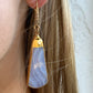 blue Lace Agate Earrings - Belaroca Jewelry